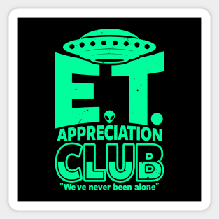 Alien E.T. UFO Believer Club Sticker